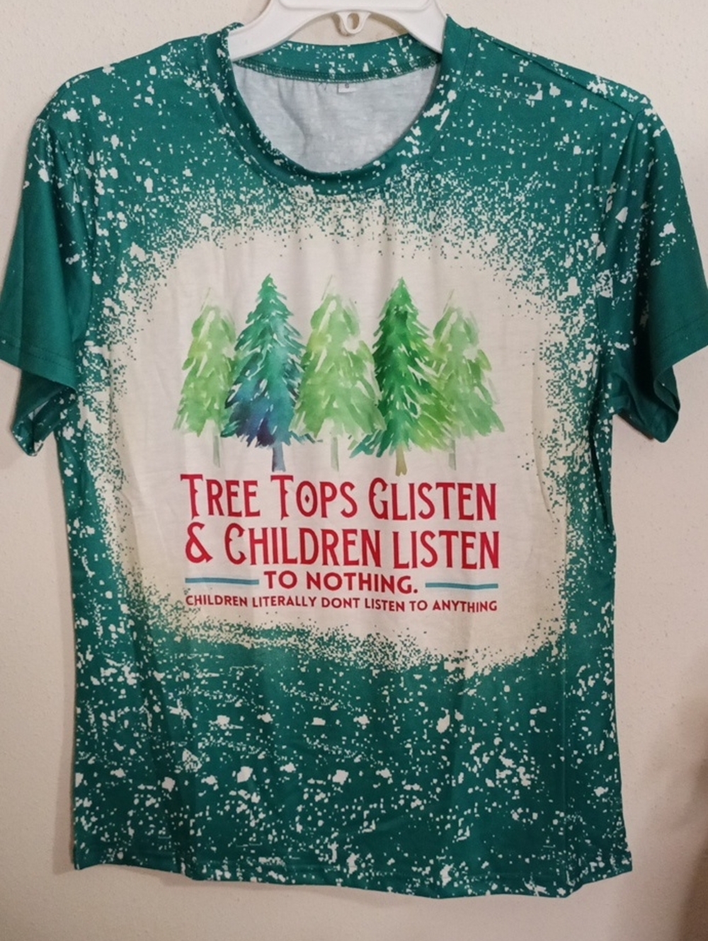 Christmas women's funny tee size S